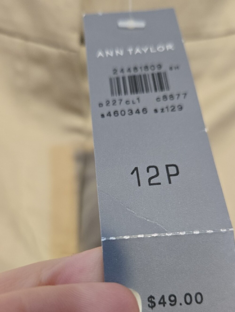 Ann Taylor Tailored Bermuda Shorts in Khaki - Picture 2 of 4